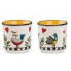 142410 egan cocoric sada 2 mini hrnku 90 ml zluta