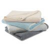 84393 5 biederlack green line light grey deka 150 x 200 cm