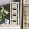 2703 2703 komoda rattan 4 kosiky anticka bila