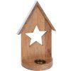 13726 dreveny svicen house 29cm hvezda