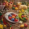 29022 2 svatecni tabule s misami bean botanic kraslicemi a tradicnim berankem