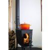 2067 4 litinovy hrnec kulaty 16cm cerny