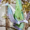 torchon floraison raye lilas amb