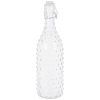 13417 sklenene lahev s klipem 1000ml tecky