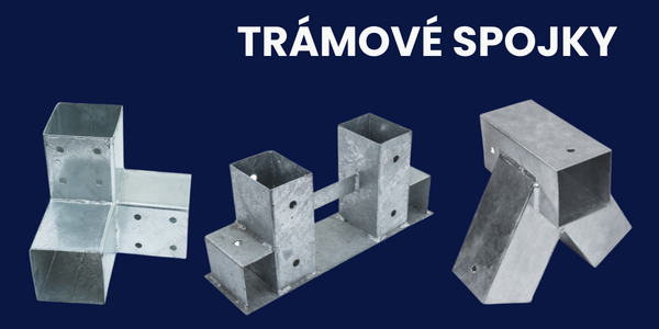 ocelové trámové spojky pro stavbu pergoly