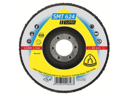 Brusný lamelový kotouč SMT624 115x22,23 na ocel a nerez