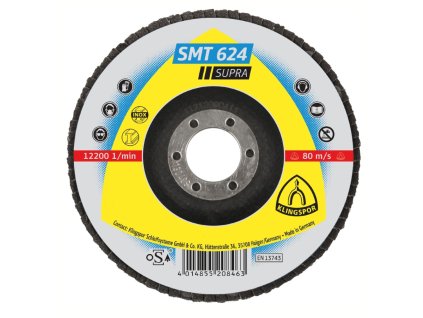 Brusný lamelový kotouč SMT 624 Supra, 150x22,23/80mm  na ocel a nerez