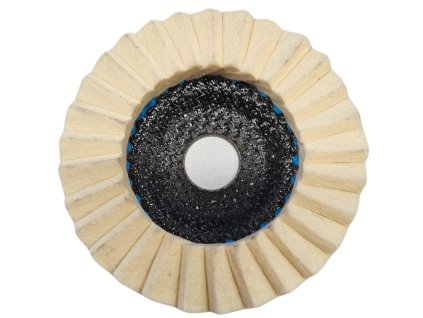 Kotouč leštící plsťový 115x22,2 na ocel, nerez, plast, kámen, dřevo