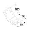Úhelník 135° 105x105x90x2,5 mm KLR5
