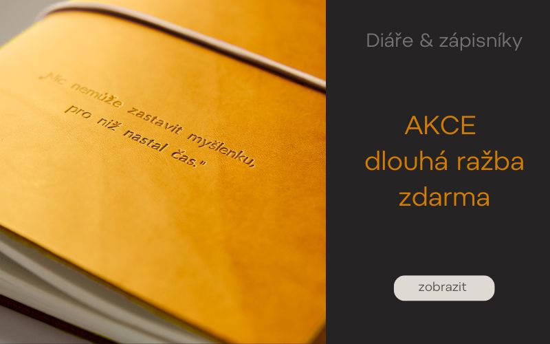 kožený diář & zápisník 2026, designový diář s gumičkou, kožený diář s iniciály, kožený diář s věnováním, diář jako dárek