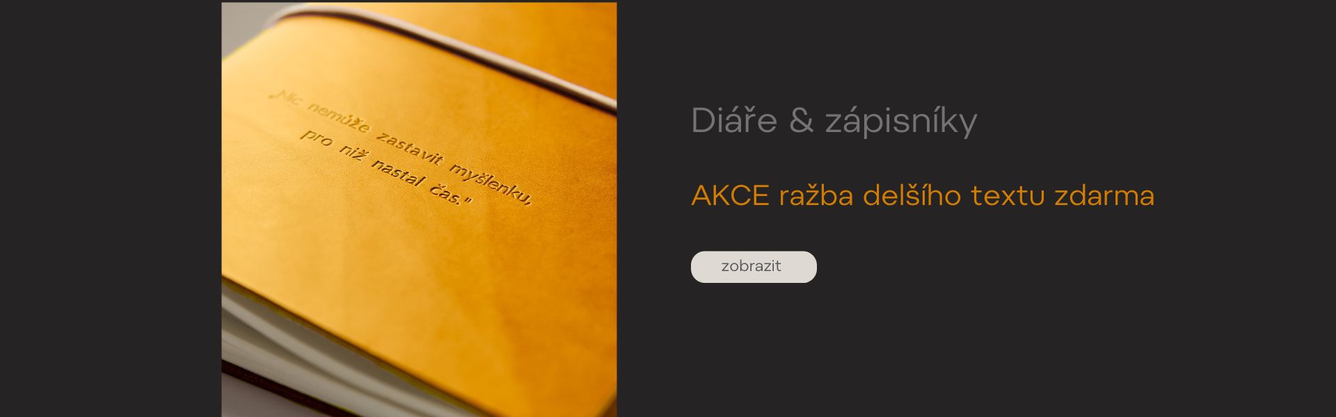 kožený diář & zápisník 2026, designový diář s gumičkou, kožený diář s iniciály, kožený diář s věnováním, diář jako dárek