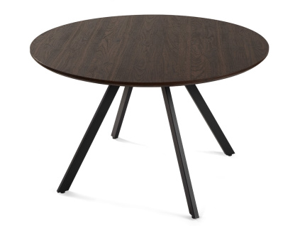 200870 Jídelní stůl GYRUS 120 hnědá (1)