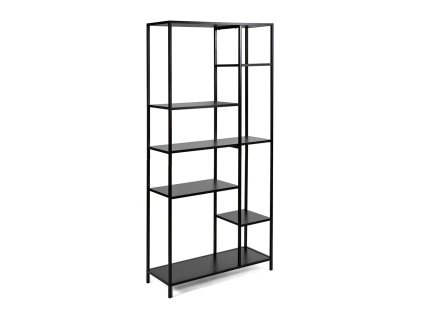 401080 Regálová knihovna ARCANA černá (1)