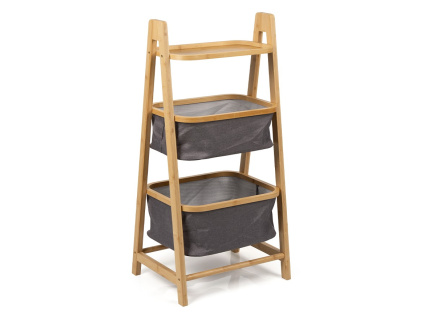 404385 Bambusový regál BASKET LINE šedá (2)