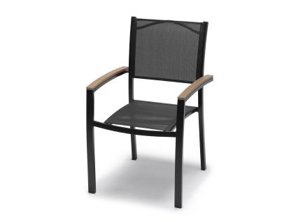 Aluminium Garden Chair  MARBELLA black
