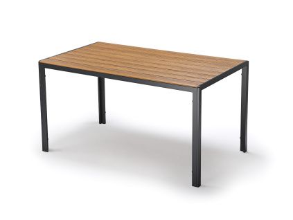 Garden aluminium table HAVANA 140 beige / grey