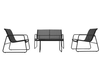 Garden Lounge Set RIVIERA – Black