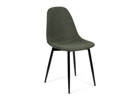 Dining chair MARIE green corduroy