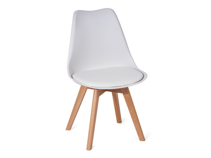 Jídelní židle SCANDINO bílá (3)