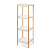 404020 Bambusový regál STEPPA bílá (1)