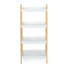 404120 Bambusový regál GRADA bílá (2)