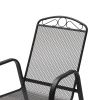 Steel Garden Armchair ZUNO-31 – Grey