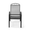Steel Garden Armchair ZUNO-31 – Grey