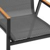 Garden aluminium chair MALIBU grey