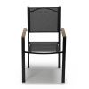 Hliníkové zahradní křeslo  MARBELLA černá