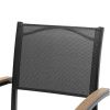 Aluminium Garden Chair  MARBELLA black