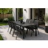 Garden aluminium table HAVANA 190 black