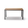 Garden aluminium table HAVANA 140 beige / grey