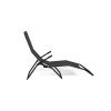 Garden sun lounger SIMPLE black