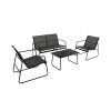 Garden Lounge Set RIVIERA – Black