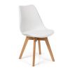 Dining table Scandinavia + 4 pcs dining chair Scandino white