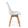 Dining table Scandinavia + 4 pcs dining chair Scandino white