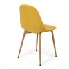 Dining table Scandinavia 120 + 4 pcs dining chair Marie yellow