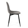 Dining table GYRUS 120 white + 4 pcs dining chair Marie grey