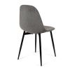 Dining table GYRUS 120 white + 4 pcs dining chair Marie grey