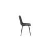 Dining table NEROSS 180 black + 4 pcs dining chair ARIA grey