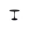 Dining table ORBIS 80 brown+ 3 pcs dining chair Marie black