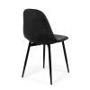 Dining table ORBIS 80 brown+ 3 pcs dining chair Marie black