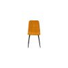 Dining table CERAMON 120 black+ 4 pcs dining chair ARIA mustard