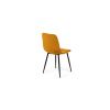 Dining table CERAMON 120 black+ 4 pcs dining chair ARIA mustard