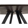 Dining table GYRUS 120 brown+ 4 pcs dining chair LOREN green