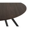 Dining table GYRUS 120 brown+ 4 pcs dining chair LOREN green