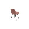 Dining table GYRUS 120 white+ 4 pcs dining chair SIENA pink