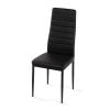 Dining Table Ceramon 120 white + 4 pcs dining chair TINO black