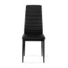 Dining Table Ceramon 120 white + 4 pcs dining chair TINO black