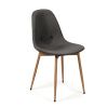 Dining Table SCANDINAVIA 150 + 4 pcs dining chair MARIE dark grey
